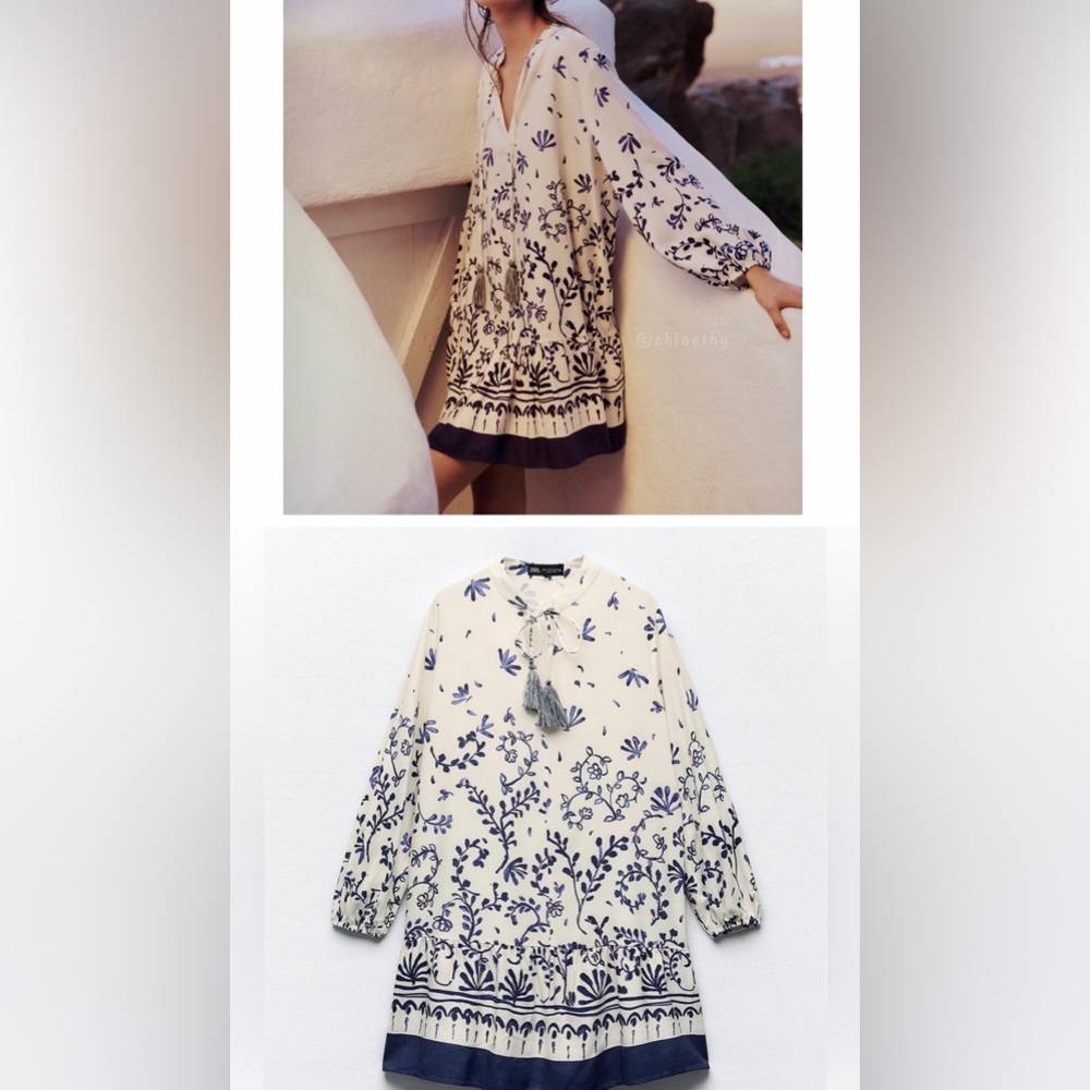 Brand new boho Zara dress size large